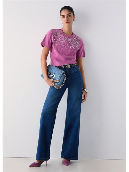 T-shirt woman pink LIU JO | CA6193J3868/P9666